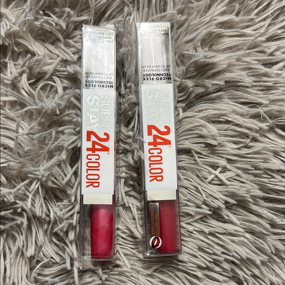 24 Color Liquid Lipstick Duo - Blush on (105) & Crisp Magneta (305)